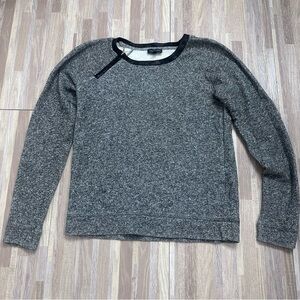 The Limited Women’s Charcoal Crewneck Sweatshirt with Zipper, Size XS